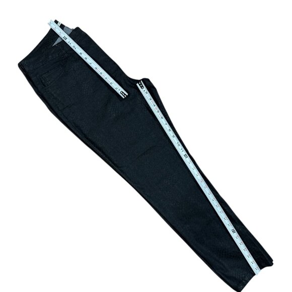 Per Se Womens Size 16 Black Snake Print Stretch Comfort Pants Cotton Slim Fit - Picture 7 of 9